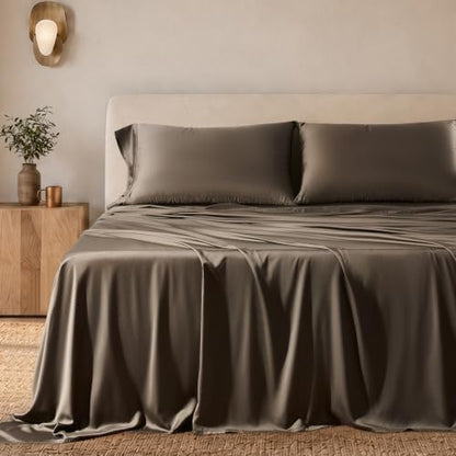 EverGrace Tencel™ Sheet Set, Breathable & Cooling, Cal.King, Espresso Brown
