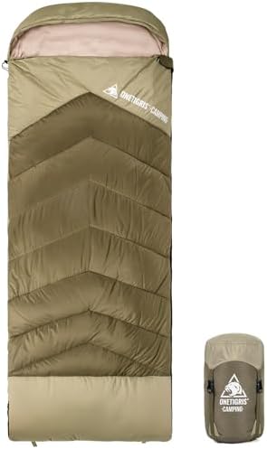 OneTigris Trailnap Sleeping Bag 3 Season Extra-Wide Warm for Camping Backpacking Travel Outdoor Activities