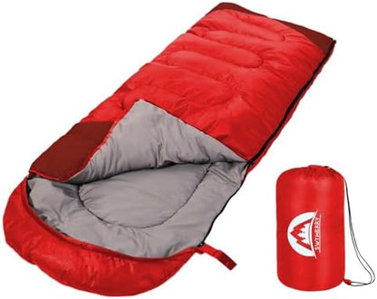 SWTMERRY Sleeping Bag 3 Seasons (Summer, Spring, Fall) Warm & Cool Weather - Lightweight,Waterproof Indoor & Outdoor Use for Kids, Teens & Adults for Hiking and Camping
