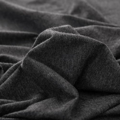 PURE ERA Jersey Knit Duvet Cover Set Heather Charcoal Grey Full