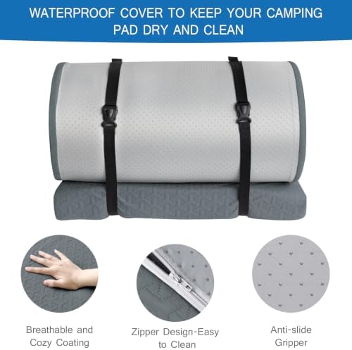 Memory Foam Camping Pad 3 Inch Thick, Soft Sleeping Pad, Pad Only