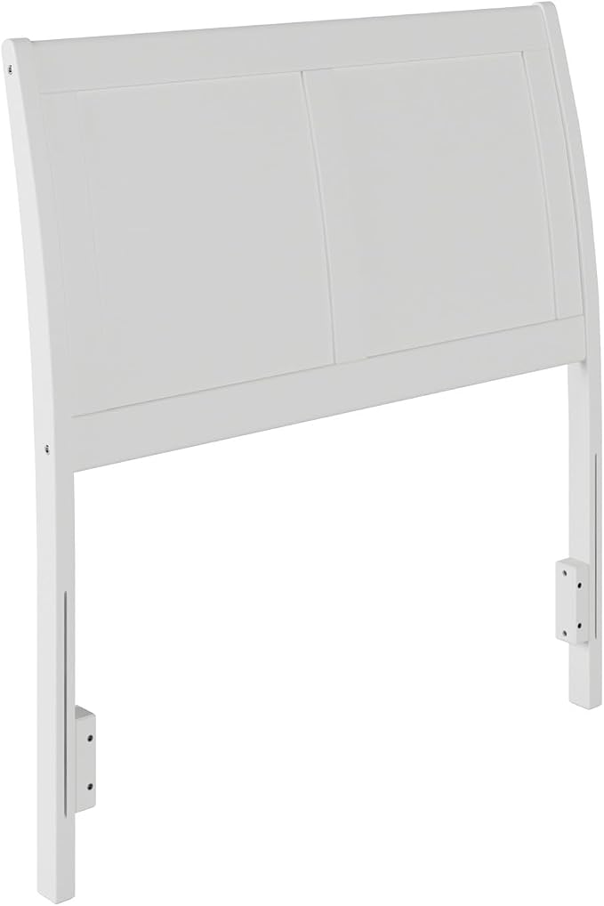 AFI, Portland Twin Sleigh Solid Wood Panel Headboard, White