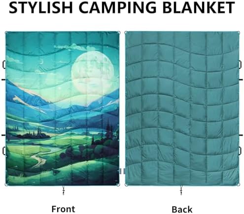 Camping Blanket Puffy Camp Blanket Large Outdoor Blanket