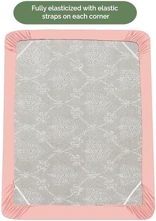 Elegant Comfort 1500 Premium Hotel Quality 18-21 Inches Deep - Extra Deep Pocket Single Fitted Sheet for High Mattress, Luxury and Softest, Smart Pocket - Wrinkle Free, California King, Dusty Rose