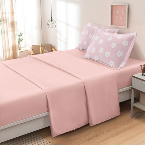 Pink Floral Bedding Sets for Girls, Full Size