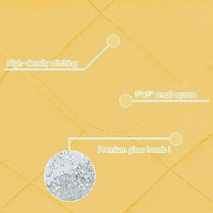 yescool Weighted Throw Blanket 7lbs, 41" x 60", Yellow