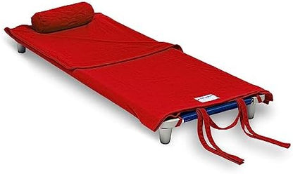 ROLLEE POLLEE Nap Sac Roll Up Napping Blanket with Attached Pillow for Preschool/Daycare, Super Soft with Elastic Straps, Fits Most Mats and Cots