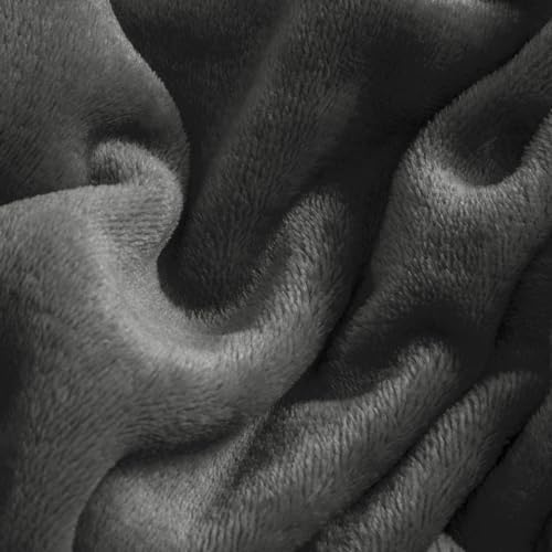 BEDELITE Flannel Sheets King Size, Dark Gray, 4 Pieces