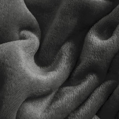 BEDELITE Flannel Sheets Full Size, Dark Gray, 4 Pieces