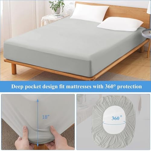 Softhour King Mattress Protector Waterproof, 16 Inch Deep Pocket Fitted