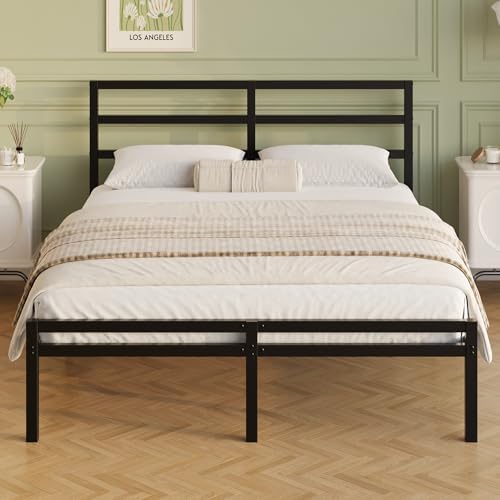 Lutown-Teen 12 Inch California King Bed Frame with Headboard and Footboard