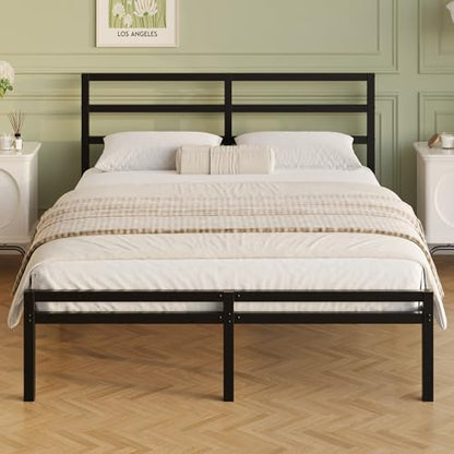 Lutown-Teen 12 Inch California King Bed Frame with Headboard and Footboard