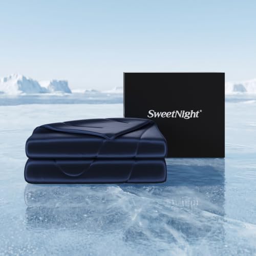 Sweetnight CoolNest Cooling Comforter Blanket for Hot Sleepers, King Size, All-Season Bedding to Keep Cool, Reversible Cool-to-Touch Fabric for Night Sweats, Breathable, Lightweight, Machine Washable