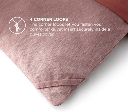 Bedsure Dusty Pink Queen Comforter Set, Cationic Dyed Bedding Set 3 Pcs
