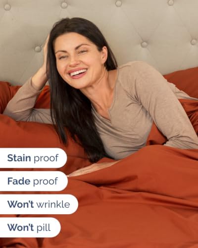 Extra Deep Flex Top Split Head King Sheet Set - 6pc Sheets - Terracotta