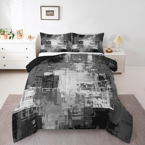 Feelyou Buffalo Check Ombre Comforter Set Toddler Size Kids Duvet