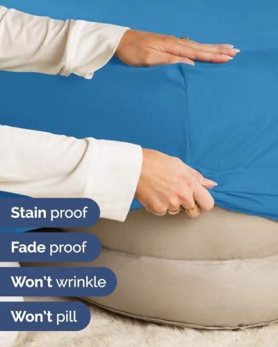 CGK Linens 2 Pack Extra Deep Full Fitted Sheets - Denim Blue