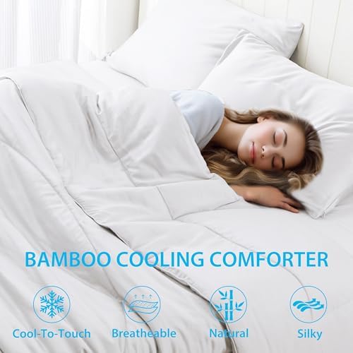 Bamboo Viscose Summer Comforter/Blanket Twin Size, 68 x 90 Inches