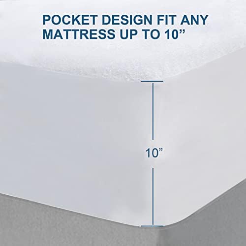 Cot Size Mattress Protector Waterproof,Smooth Top Mattress Cover for Kids