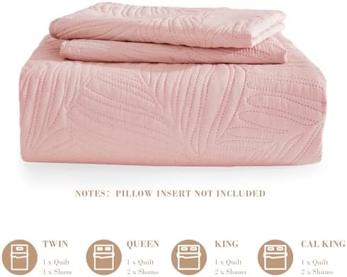 Exclusivo Mezcla Lightweight King Quilt Bedding Set, Soft Microfiber