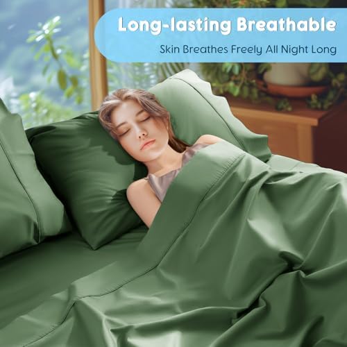 SONORO KATE 1000 Series 100% Egyptian Cotton King Sheet Set,4 Pieces