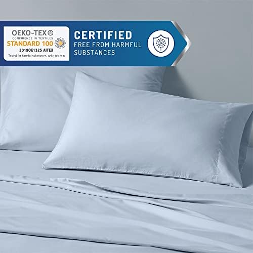 Coolmax® Cooling Sheets for Hot Sleepers, Twin XL Size, Light Blue