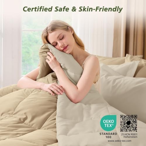 Twin Comforter Set with Sheets - 5 Pieces Bed in a Bag Linen Bedding Sets