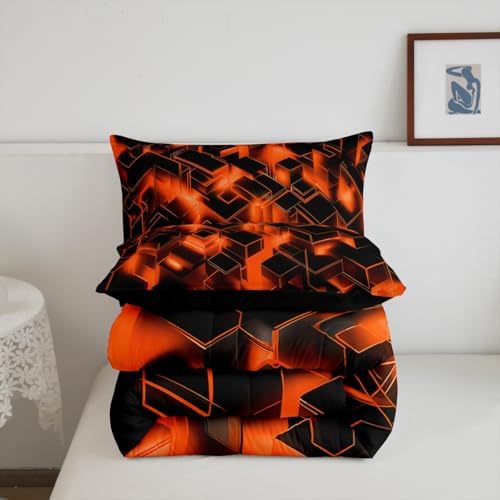 Feelyou Honeycomb Hexagonal Comforter Set Toddler Size Kids Boys Girls