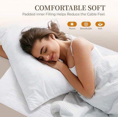 Texciting Heated Mattress Pad Mini Twin Size,Bed Warmer with One Controller