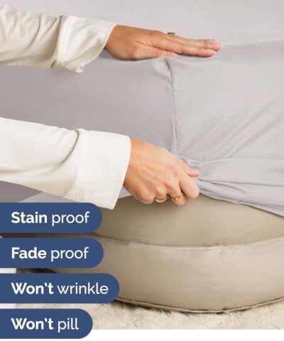 CGK Linens 2 Pack Extra Deep Twin XL Fitted Sheets - Light Grey