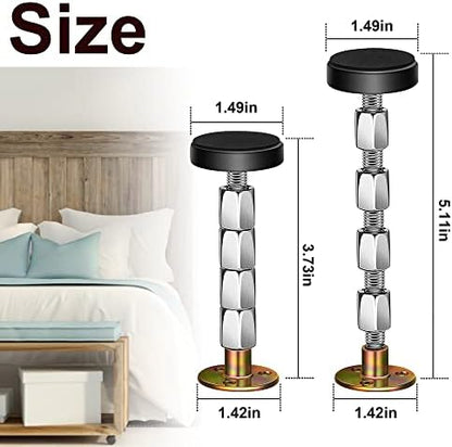 Krisler Adjustable Headboard stoppers for Wall, 27-138mm, 4Pc