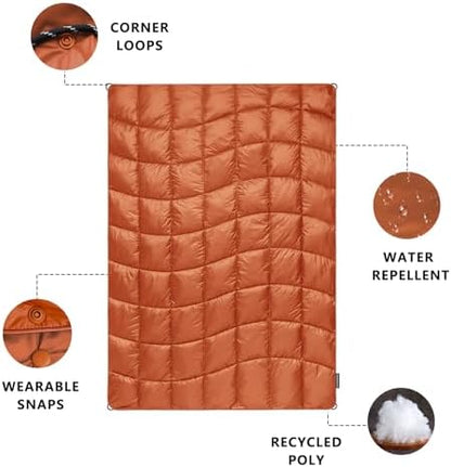 Camping Blanket Puffy Camp Blanket Large Outdoor Blanket