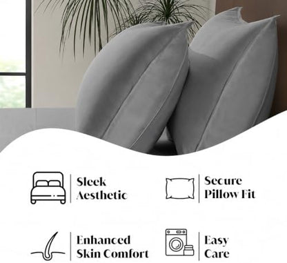 |Twin Size Sheet Set | Organically Grown | Ultra Soft & Cooling |100% Viscose | 15" Deep Pocket [Slate]