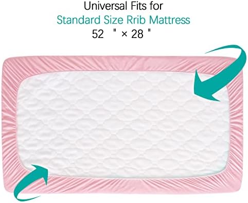 Crib Mattress Protector Sheets Fitted Waterproof Crib Mattress Pad Cover