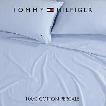 Tommy Hilfiger - Twin Size Sheet Set with Fitted Sheet & Pillowcase