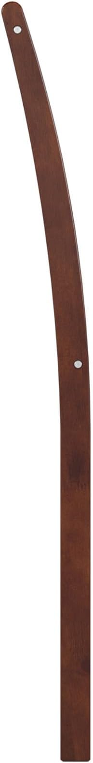 AFI, Portland Full Sleigh Solid Wood Panel Headboard, Walnut