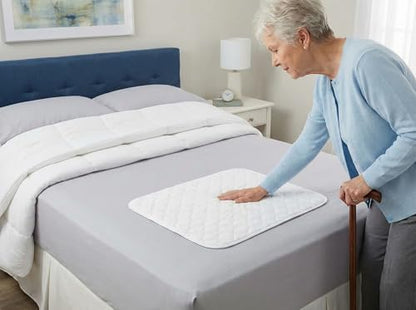 RMS Ultra Soft 4-Layer Washable Incontinence Bed Pad, 18"x24" (3 Pack)