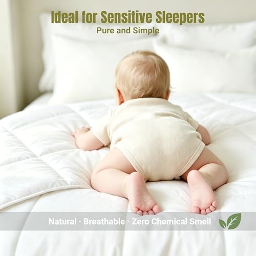 100% Australian Wool Comforter King Size-All Season Breathable Duvet Insert