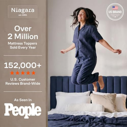 Niagara Sleep Solution Full Ultra Soft Mattress Topper — Back Pain Relief