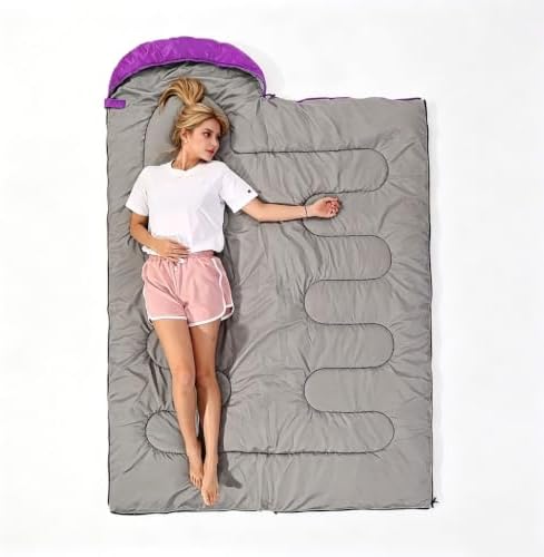SWTMERRY Sleeping Bag 3 Seasons (Summer, Spring, Fall) Warm & Cool Weather - Lightweight,Waterproof Indoor & Outdoor Use for Kids, Teens & Adults for Hiking and Camping