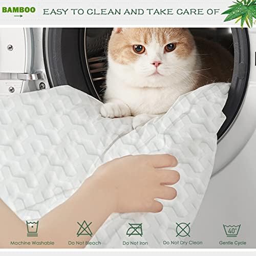 GRT Twin Size Waterproof Mattress Protector Rayon Bamboo - 3D Air Fiber Cooling Mattress Protector Cover, Breathable Mattress Pad Noiseless 8''-21'' Deep Pocket Machine Washable