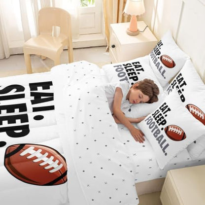 Erosebridal Football Comforter Set with Sheets 7 Piece Twin