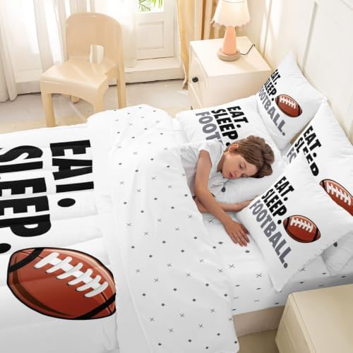 Erosebridal Football Comforter Set with Sheets 7 Piece Full