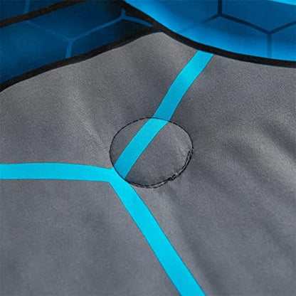 NTBED 5Pcs Full Gamer Comforter Set for Boys Kids Gaming Bedding Sets Blue
