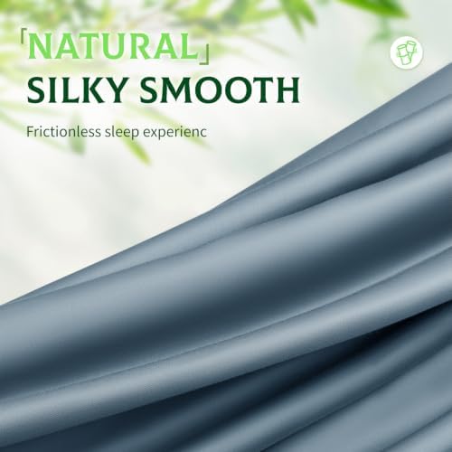 SONORO KATE 100% Viscose Derived from Bamboo_Sheets, Extra Deep Pocket,4PC