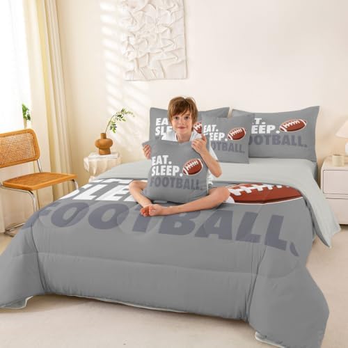 Erosebridal Football Queen Comforter Set with Sheets 7 Piece