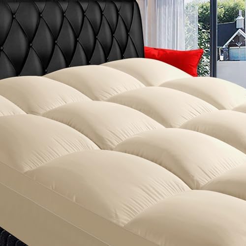 COONP Queen Mattress Topper, Extra Thick Pillow Top Mattress Pad Cover