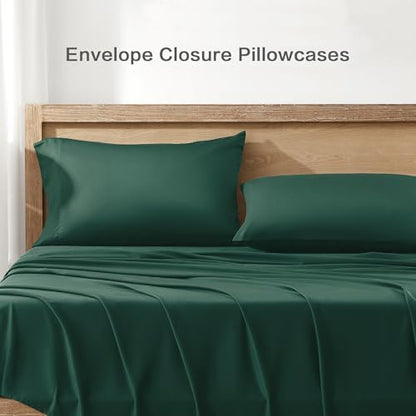Andency California King Sheets Set 100% Viscose Derived from Bamboo