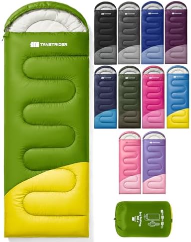 Sleeping Bags for Adults,Compact Lightweight Backpacking Sleeping Bag with Compression Sack for Youth, Camping Essentials Gearfor Hiking Travel Climbing Outdoor&Indoor Use