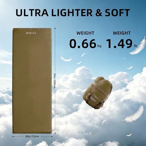 Lightweight Compact Adult Sleeping Bag for Backpacking, Camping & Hiking